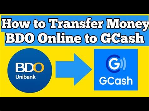 bdo online transfer limit|BDO TO GCASH: How to Transfer Money Online .